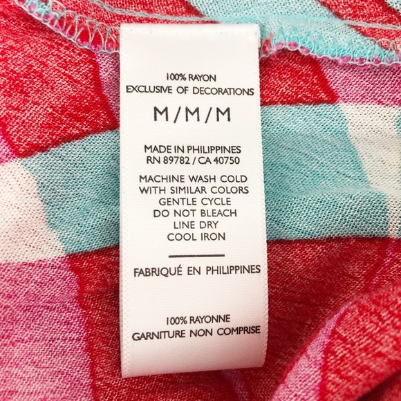 N Natori Bora Bora Tank Dress Aqua Blue Tropical Floral Medium NWT - Picture 12 of 15